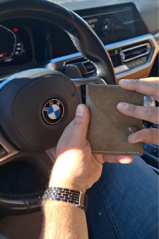 Yeşil Hakiki Deri Erkek Cüzdan