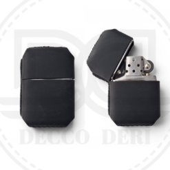 Deri Zippo Kılıfı - Siyah