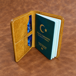 Pueblo Deri Pasaport Kılıfı - Camel